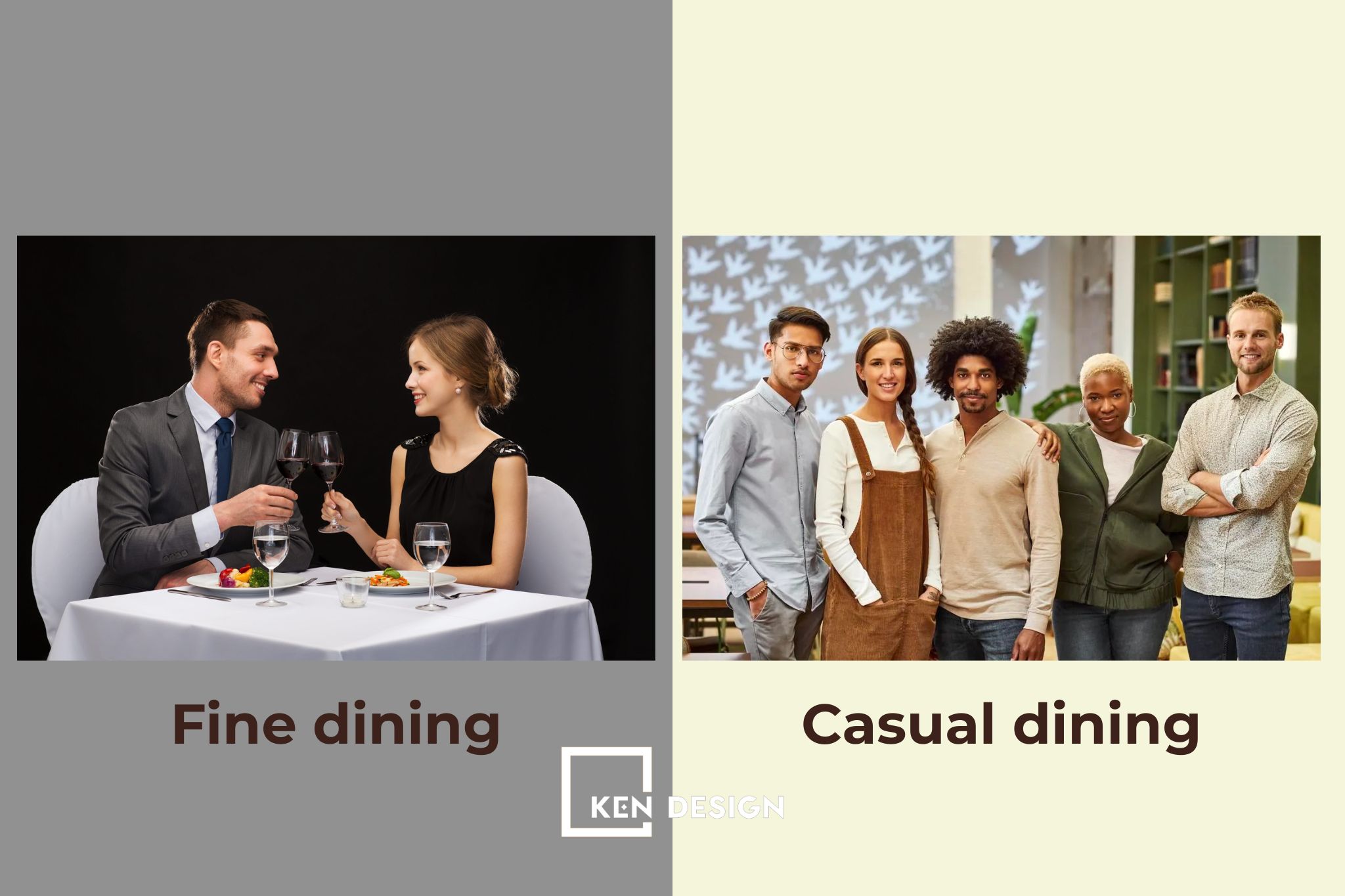 So sánh chi tiết mô hình Fine Dining và Casual Dining từ A-Z